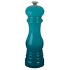 Le Creuset Classic Adjustable Salt Mill Grinder, Chip-resistant ABS Plastic, Anti-Corrosion, 40g, 21 cm, Teal, 96002000490000