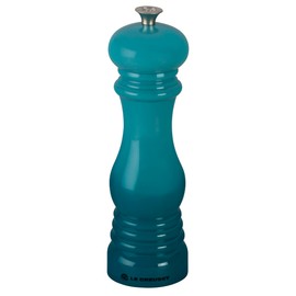 Le Creuset Classic Adjustable Salt Mill Grinder, Chip-resistant ABS Plastic, Anti-Corrosion, 40g, 21 cm, Teal, 96002000490000