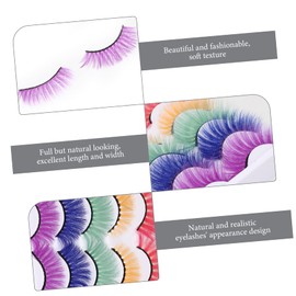 FRCOLOR 15pairs Faux Eyelashes Makeup Lashes for Women Natural Look Comfortable Lightweight for Daily Wear Special Occasions