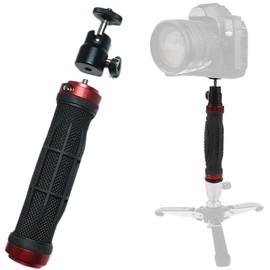 Syiyunran Camera Grip Stabiliser Camera Grip - Black, 1 Piece, with Head, Standard 1/4 Thread Top, Standard Thread Opening Bottom, Can Be Connected to a Tripod Video Camera Video Light