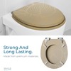 SANILO Wooden Toilet Seat with Soft Close [ROUND] - Decorative,