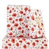 Bolsome 100 Sheets Red Poppy Flower Tissue Paper Watercolor Red