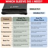AQF Elbow Sleeves for Weightlifting for Powerlifting, Bench Press &