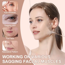 Facelift Tape Set - 80 Invisible Stickers & 4 Lifting Ropes for Instant V-Shape Contouring of Face, Neck & Eye Area