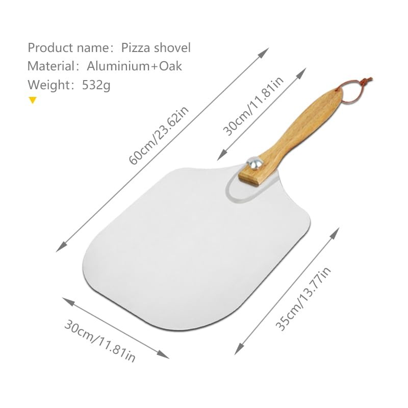 Zaahaan Wooden Pizza Peel – 12X14 Inch Premium Food Grade