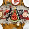 Artoid Mode Reindeer Santa Claus Snowflake Christmas Table Runner, Seasonal