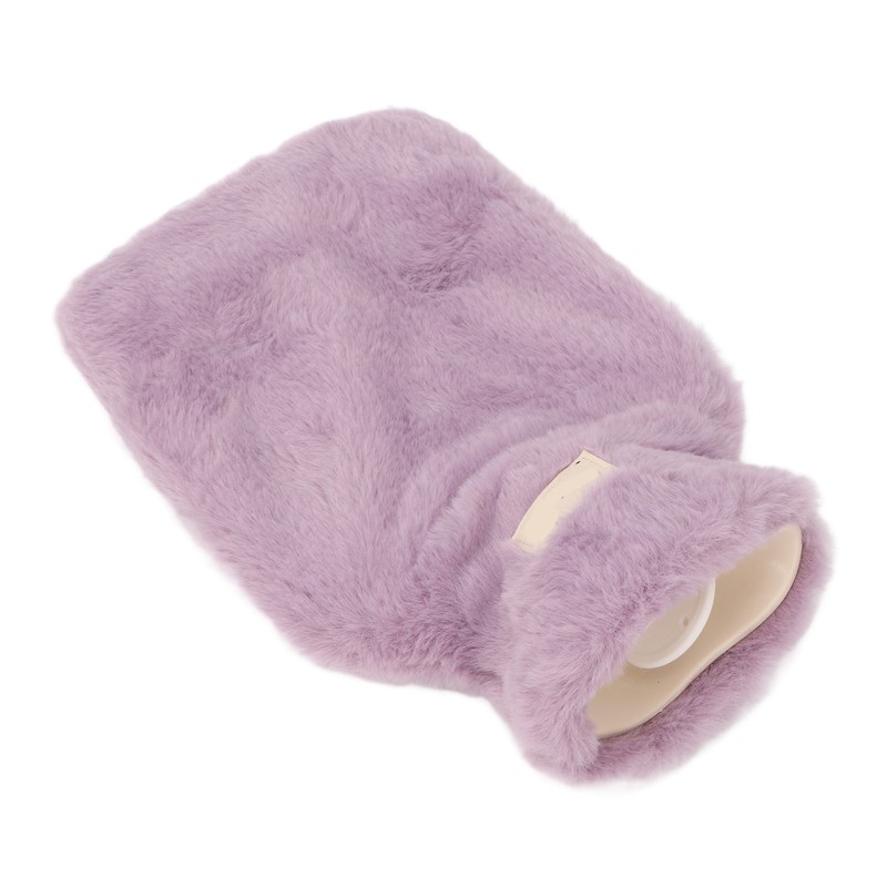 PVC Hot Water Bag with Soft Plush Cover Leakproof Winter