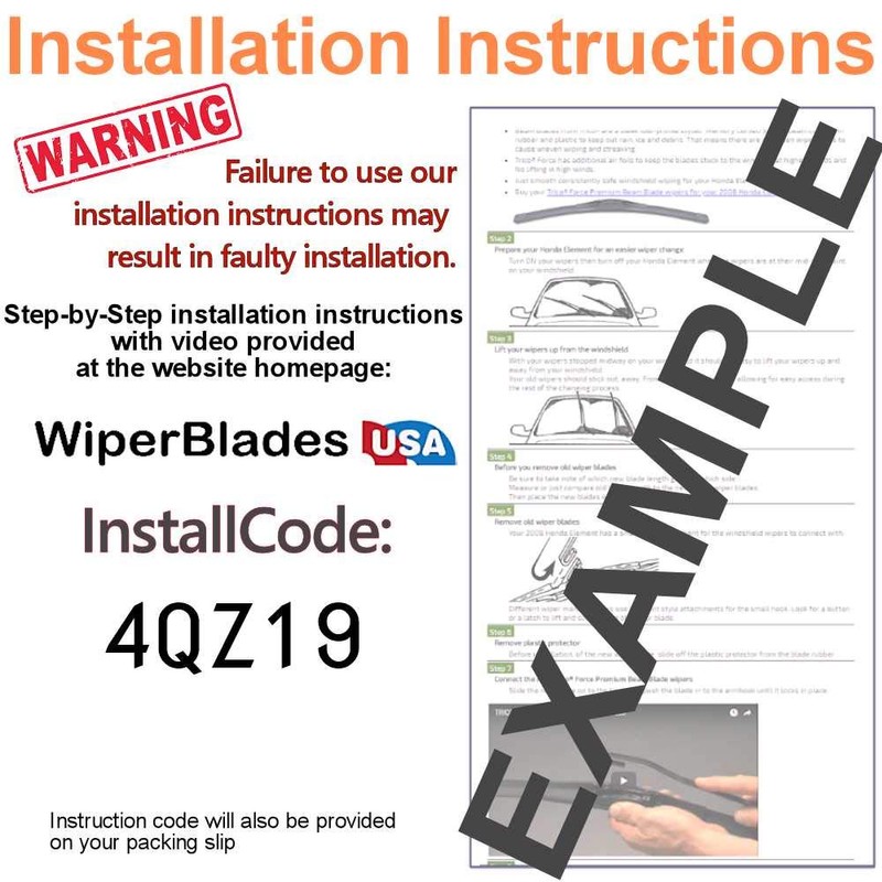Beam Blades Wipers for 2000 Ford Explorer Set w/Rear Trico
