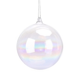 Succulent Style (4 x 10cm) Soap bubble glass iridescent baubles ornaments