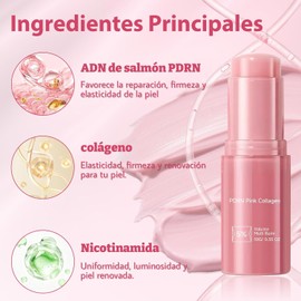 2PCS PDRN Pink Collagen Volume Multi Balm Stick, para Rostro y Cuerpo
