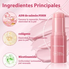 2PCS PDRN Pink Collagen Volume Multi Balm Stick, para Rostro y Cuerpo