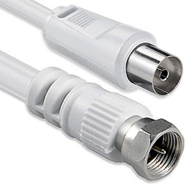 1aTTack.de Aerial Cable with Coaxial F-Connector Type Male to Female with One, Two, Three, or Fourfold Shielding 75 dB 85 dB 100 dB 110 dB 120 dB 125 dB