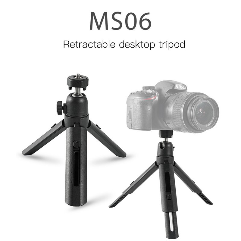 Mini Camera Desktop Tripod Handheld Adjustable Tripod Foldable Stand for