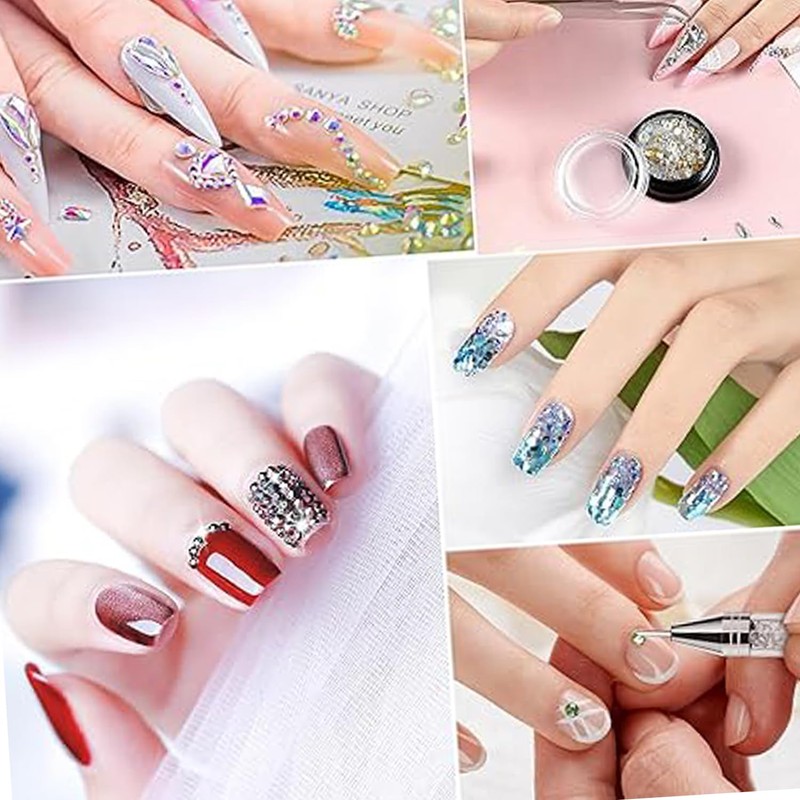 WEZCHUGHAOL Rhinestone Picker Tool Set, Acrylic Handle, Dual Head Applicator,