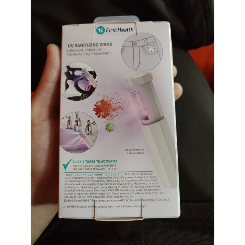 First Health Sanitizing Pocket Wand Kills 99.9 Bacteria