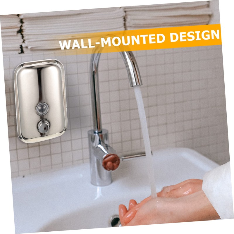 Operitacx 1 Set Wall Mounted Lotion Dispenser Shampoo Container Press