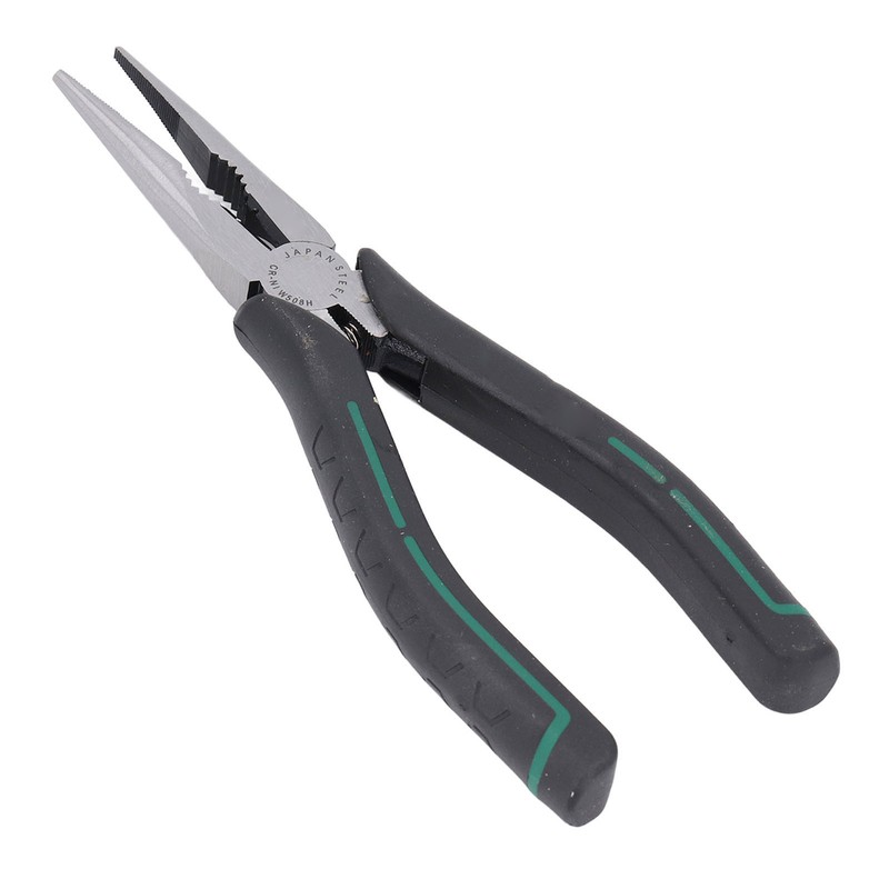 Needle Nose Pliers 8in CRV Long Mini with Non Slip