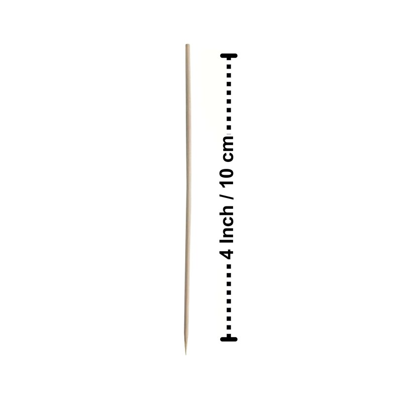 Pack of 300 Wooden Bamboo Cocktail Sticks/Toothpicks - 4 Inch