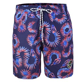 Maui AND Sons Traje de Baño para Niño, Secado Rápido, Ligero y Comodo, Violeta con Estampado Serpientes de Color. (16)