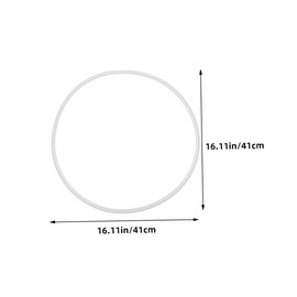 SEWACC Bar Stool Leg Floor Protectors White Rubber Ring Stool Feet Floor Protectors Salon Chair Rubber Base Ring