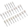 25Pcs Felt Polishing Wheel, Wool Buffing Grinding Bits Grinder Head