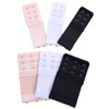 Baring Women's 6 Pack Bra Extensions, Elastic Extenders 3 Rows