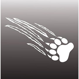 BOLDERGRAPHX 2048 Bear Claw Ripping Decal White Vinyl