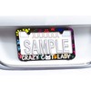 Crazy CAT Lady with PAW Prints License Plate Frame UV