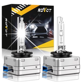RDYCT D8S 25W 6000K HID Xenon Headlight Bulb Diamond White 12V High Low Beam Head Lights Replacement Bulb,Pack of 2