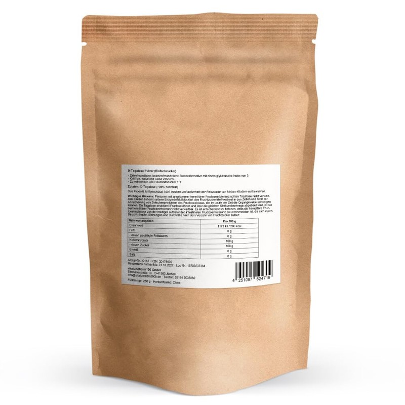 D-Tagatose Powder - 250 g - Natural Sugar Alternative -