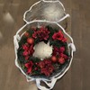 Wreath Storage Bag 60x20cm Thick PVC Reinforced Handle Double Zippers