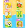 Benresive Wooden Toddler Puzzles, 6pcs Animal Montessori Toys for 1-3