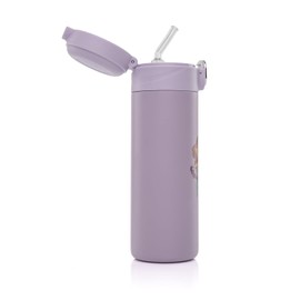 reer Kids Straw Bottle Drinking Cup for Babies and Toddlers - Leak-Proof - with Hidden Straw - For Transitioning from Baby Bottle to Cup - Perfect Baby Accessory - Purple