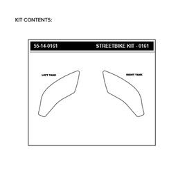 STOMPGRIP 55-14-0161B Traction Pad Tank Kit CB250R CB650R CBR650R ICON Black