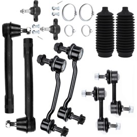 fastgallop Ball Joint Sway Bar Linkage Suspension Kit Lower Side Alloy Steel Coated for Hyundai for Azera 3.8L 2006-2011 & 3.3L 2007-2011 for Sonata 2.4L/3.3L 2006-2010 Mounting Hardware