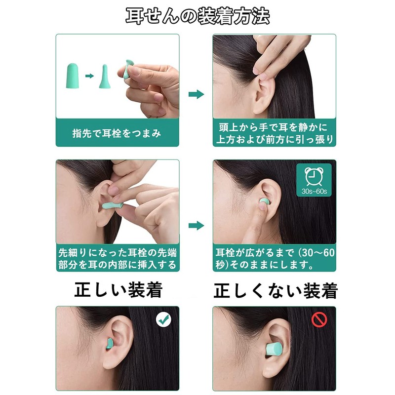 Adcey Earplugs for Sleep, Unprecedented Comfort, No Ear Pain, Soundproof,