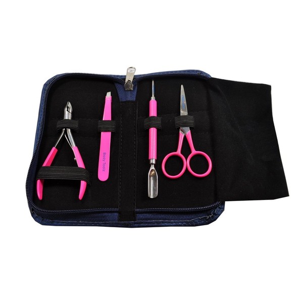 Body Toolz Manicure Kit Neon (Hot Pink)