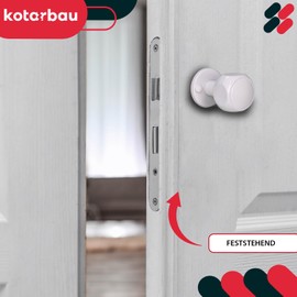 KOTARBAU® Door Knob, Rotatable White Aluminium Door Handles, Interior Doors, Rotating Door Knob, Door Knob, Door Fitting, Door Knob, Outdoor Door Knob, Rotating Knob Room Door Knob, Door Fitting