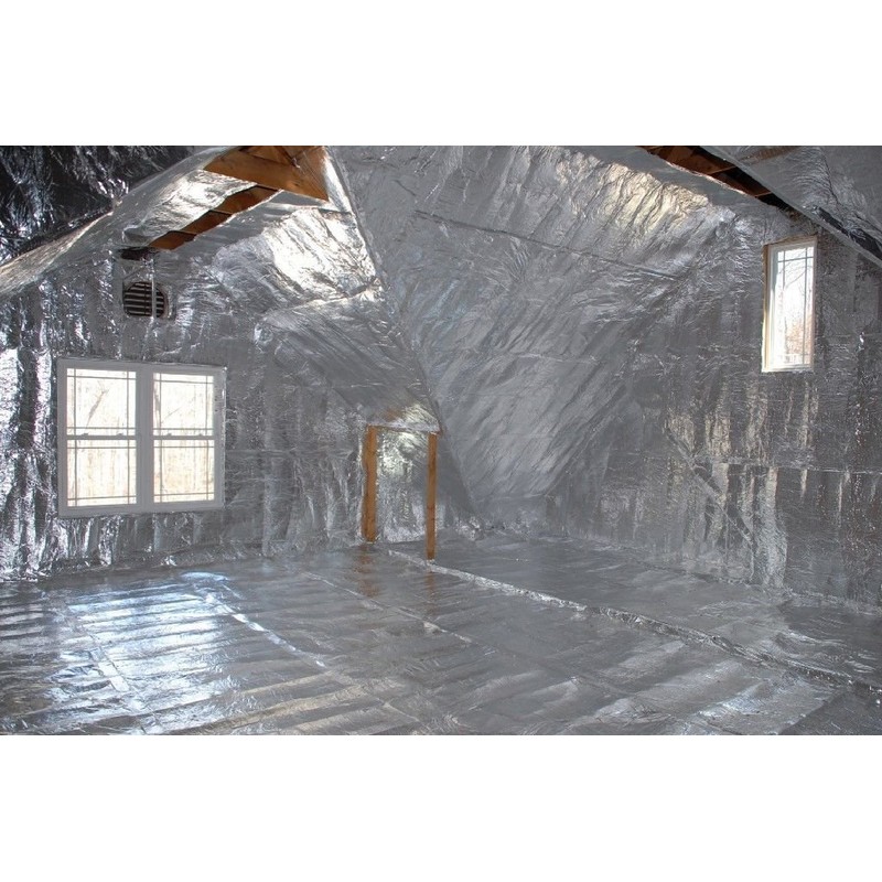 250 sqft Aluminum Foil Barrier Insulation Sauna Vapor Barrier Waterproof