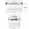 WYT WYT Clear Storage Latch Bins, 6-Pack Storage Organizer Box