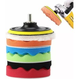 SANBREVE 5 Pulgadas Almohadilla Pulido Detaladro De Espuma De 8 Kit