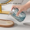 Enra Ceramic Hand Soap Dispenser,12 oz Blue Lotion Dispenser Bathroom