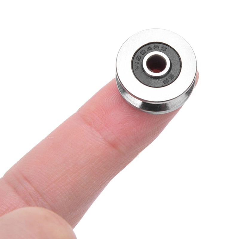 10pcs TV0418 4*18*8mm V Groove Track Roller Bearing Guide Rail