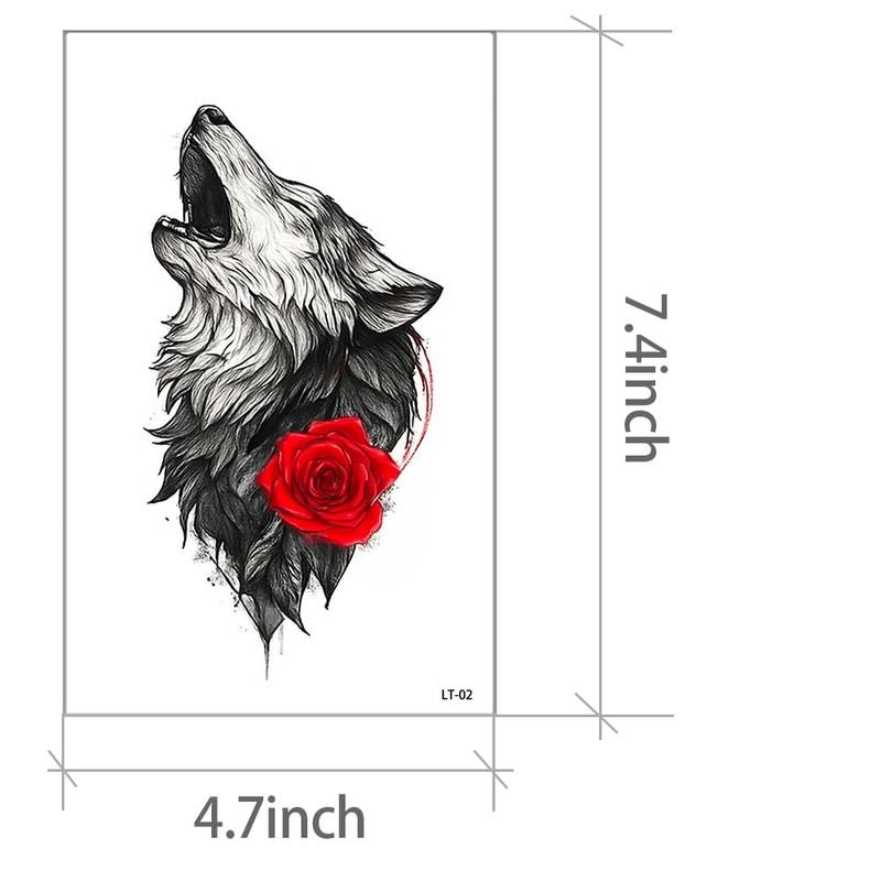 Temporary Tattoos for Men Realistic Fake Tattoo Sticker for Adults