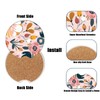 Cup Holders Car Coasters - Boho Flower Absorbent Ceramic Coaster,