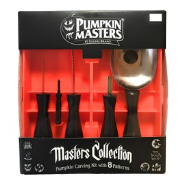 Pumpkin Masters Masters Collection Pumpkin Carving Kit, #1 Brand, 5 Tools, 8 Patterns