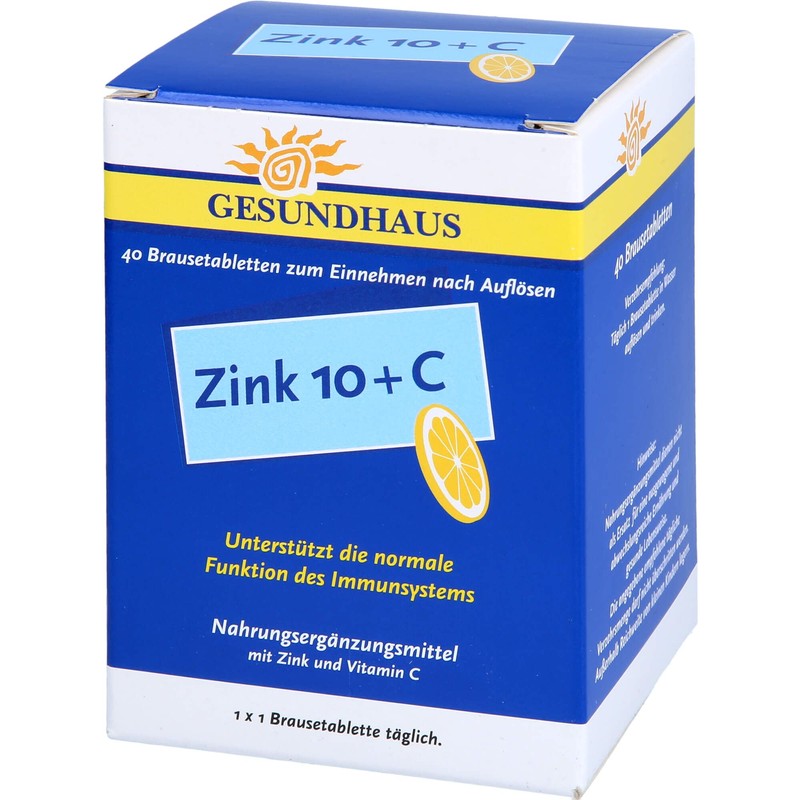 Zinc 10+C effervescent tablets