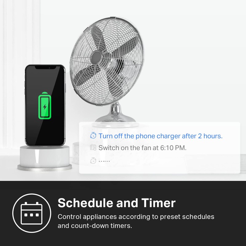 Kasa Matter Smart Plug w/ Energy Monitoring, Compact Design, 15A/1800W