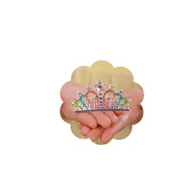 JWICOS Mini Princess Comb Flowers Girls Small Crystal Comb Rhinestone Headpiece Mini Headband Decorations for Women and Girls (Multi-colored)
