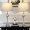 Cinyirong 28.75" Silver Table Lamps for Living Room,Touch Lamps for